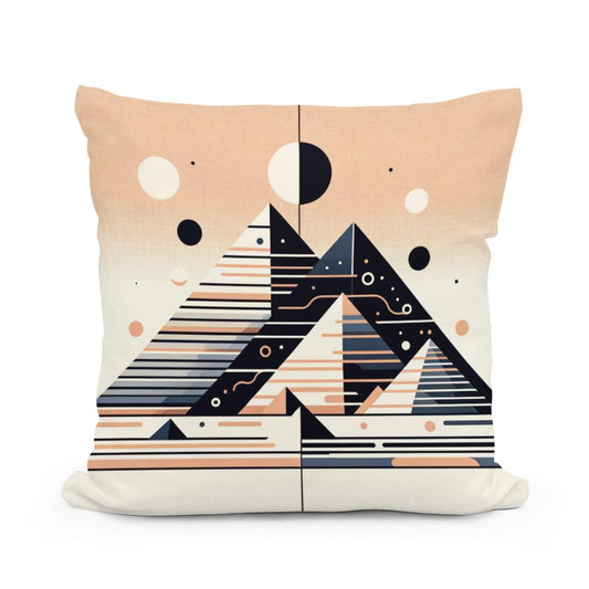 Serenity of Ancient Sands Cotton Cushion - Main Image