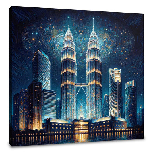 Luminous Geometry Canvas - Main Image