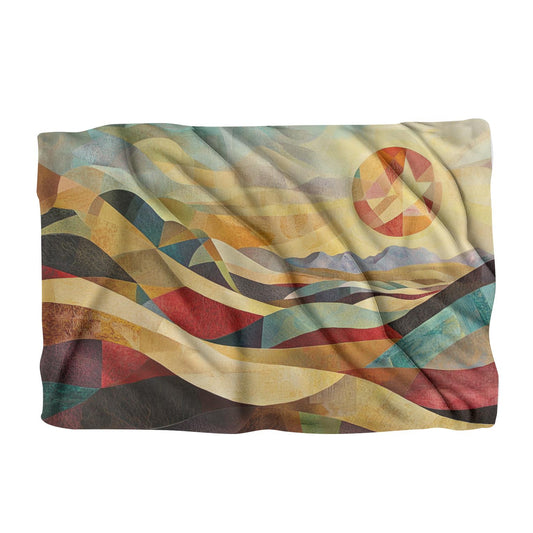Chaotic Desert Sunrise Blanket - Main Image