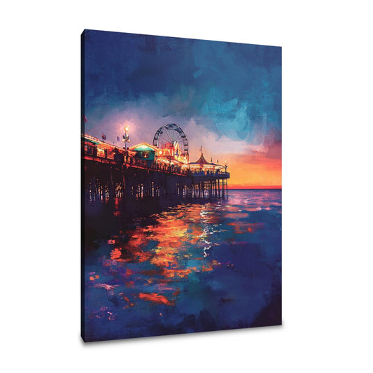 Brighton Pier Twilight Canvas - Main Image