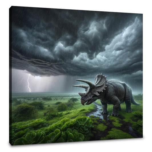 Stormwatch Triceratops Canvas - Main Image