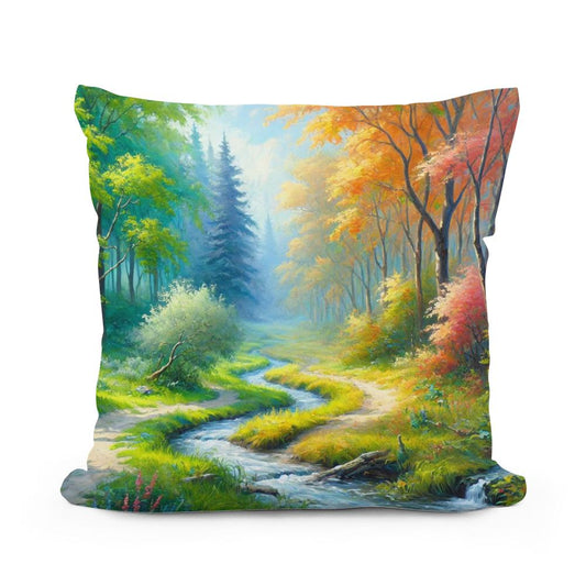 Seasonal Transition Cotton Pillow - Main Image