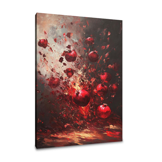 Pomegranate Burst Canvas - Main Image