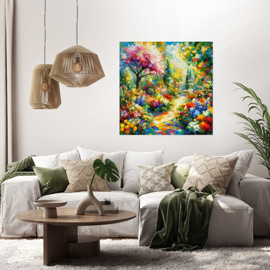 Cubist Spring Garden Canvas - Secondary Image 2