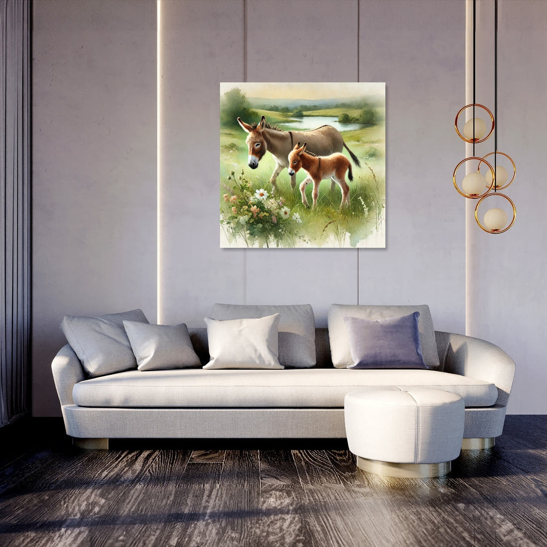 Gentle Meadow Companions Canvas - Secondary Image