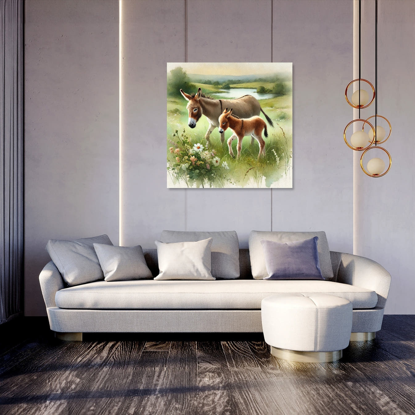 Gentle Meadow Companions Canvas - Secondary Image