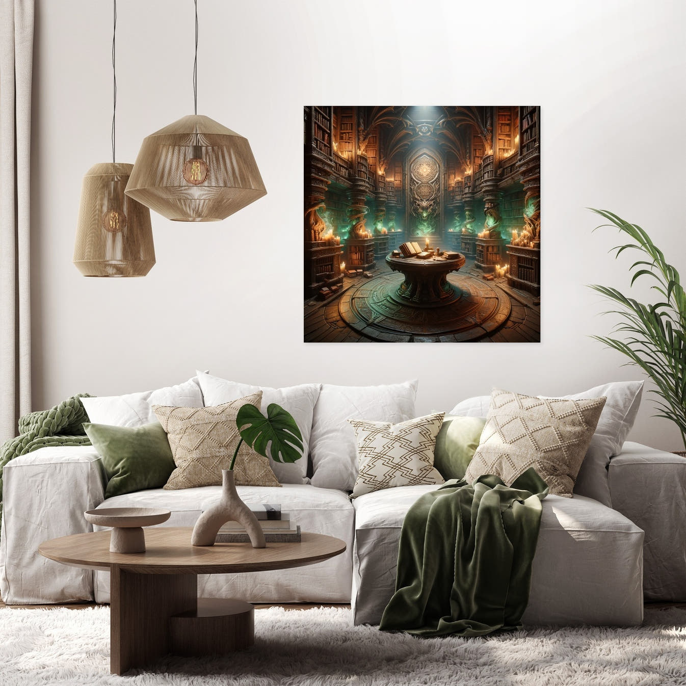 Celestial Radiance Canvas - Secondary Image 2