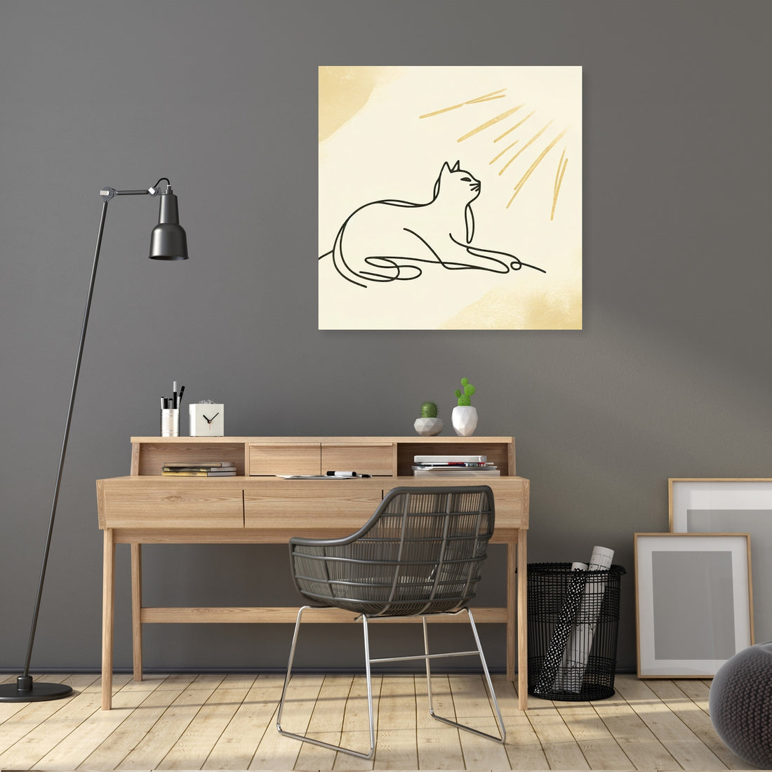 Sunlit Cat Canvas - Secondary Image 5