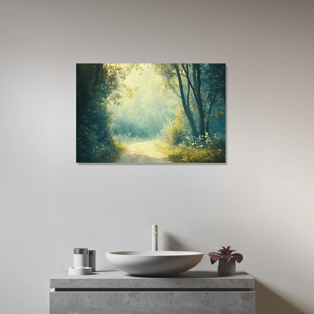 Nostalgic Forest Trail Canvas - Secondary Image 3