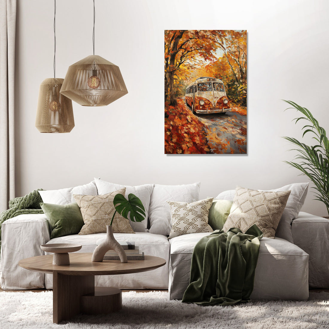 Vintage Tour Bus Canvas - Secondary Image 2