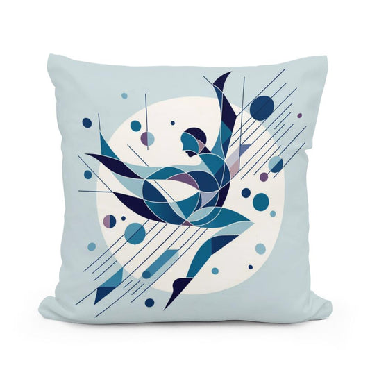 Geometric Dance Cotton Cushion - Main Image
