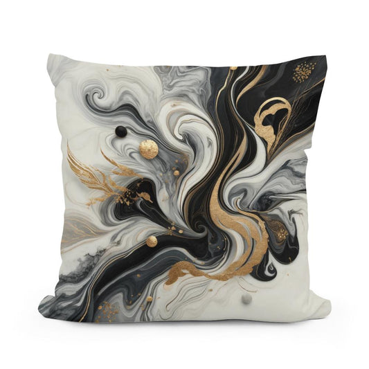 Marble Glamour Cotton Pillow - Main Image