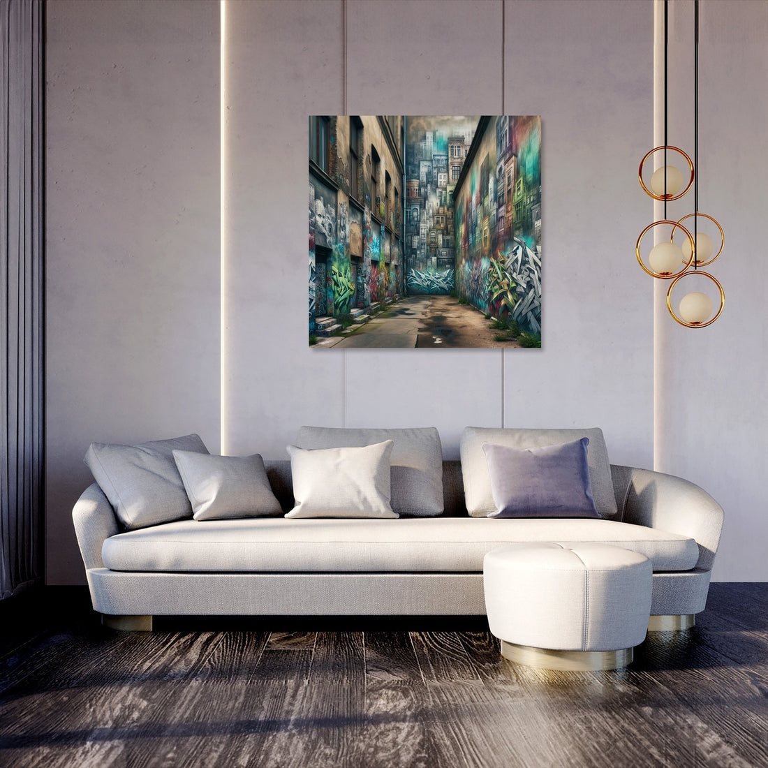 Echoes of the Alley Canvas - Secondary Image