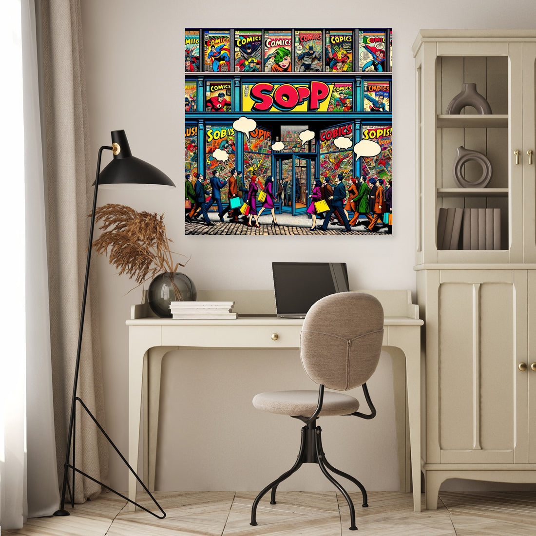 Pop Art Comics Hub Canvas - Secondary Image 4