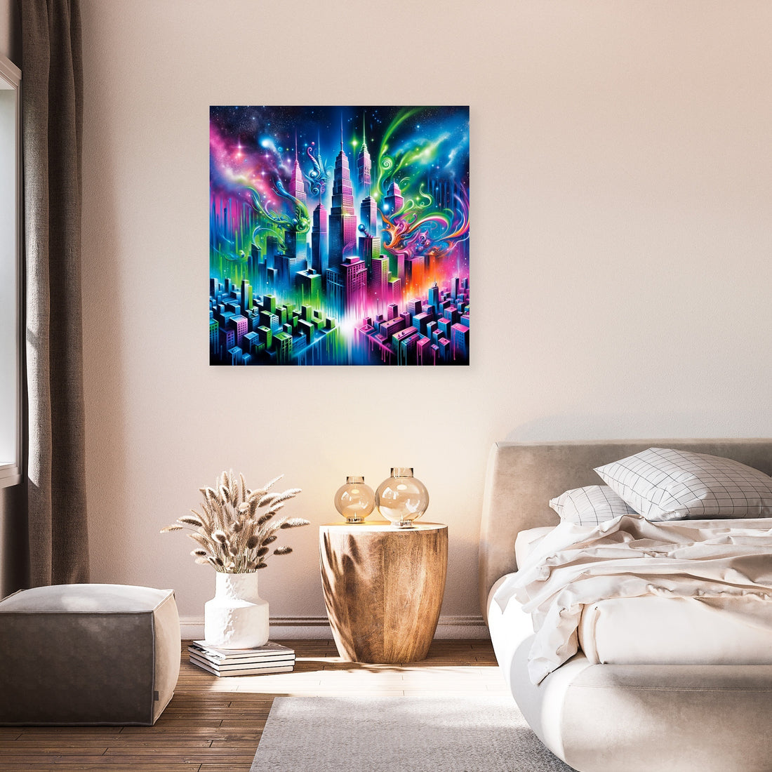 Neon Dreamscape Canvas - Secondary Image 7