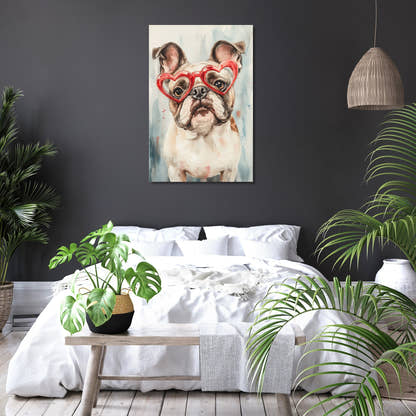 Red-Hearted Bulldog Canvas - Secondary Image 6