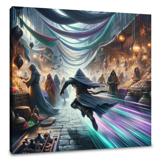 Market Chase Mystery Canvas - Main Image