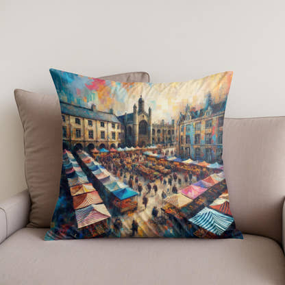 Cambridge Market Energy Cotton Cushion - Secondary Image