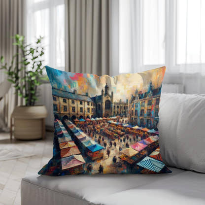 Cambridge Market Energy Cotton Cushion - Secondary Image 4