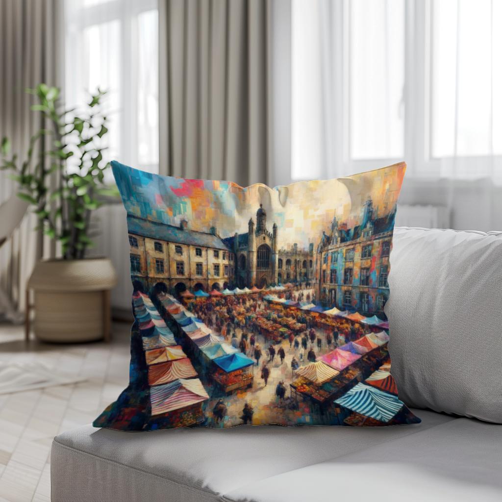 Cambridge Market Energy Cotton Cushion - Secondary Image 4