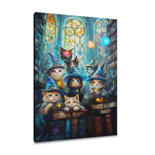 Wizarding Kittens Canvas - Main Image