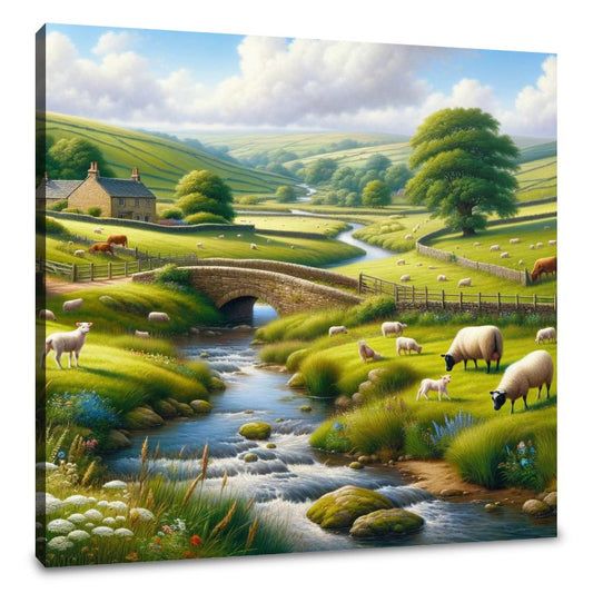 Pastoral Countryside Canvas - Main Image