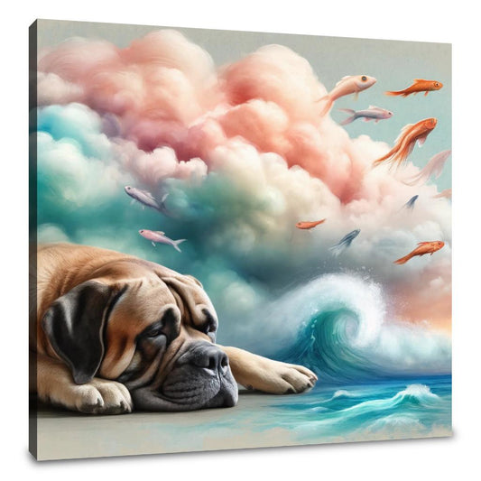 Whimsical Daydreams Bullmastiff Canvas - Main Image