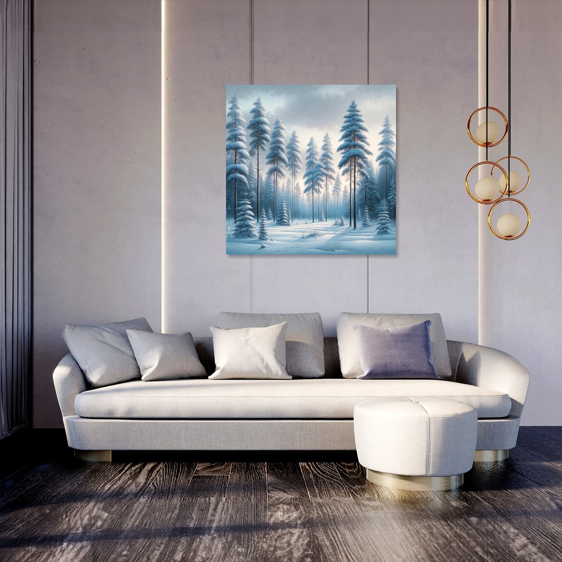 Winter's Silent Beauty Canvas - Secondary Image