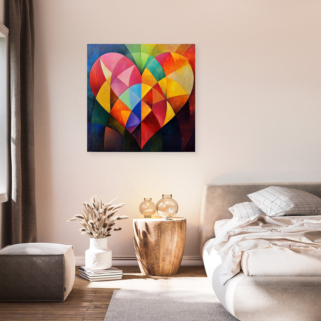 Geometric Heart Canvas - Secondary Image 7