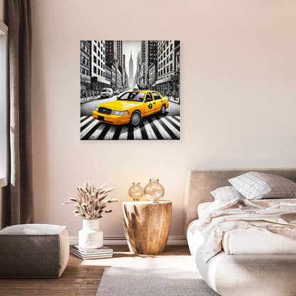 Yellow Taxi Canvas - Secondary Image 7