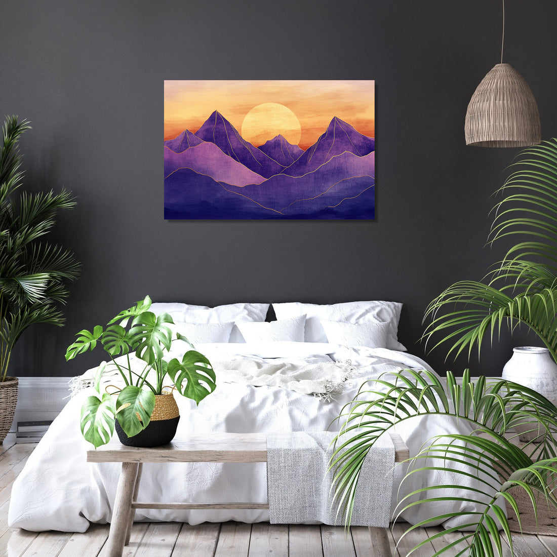 Mountain Sunset Serenity Canvas - Secondary Image 6