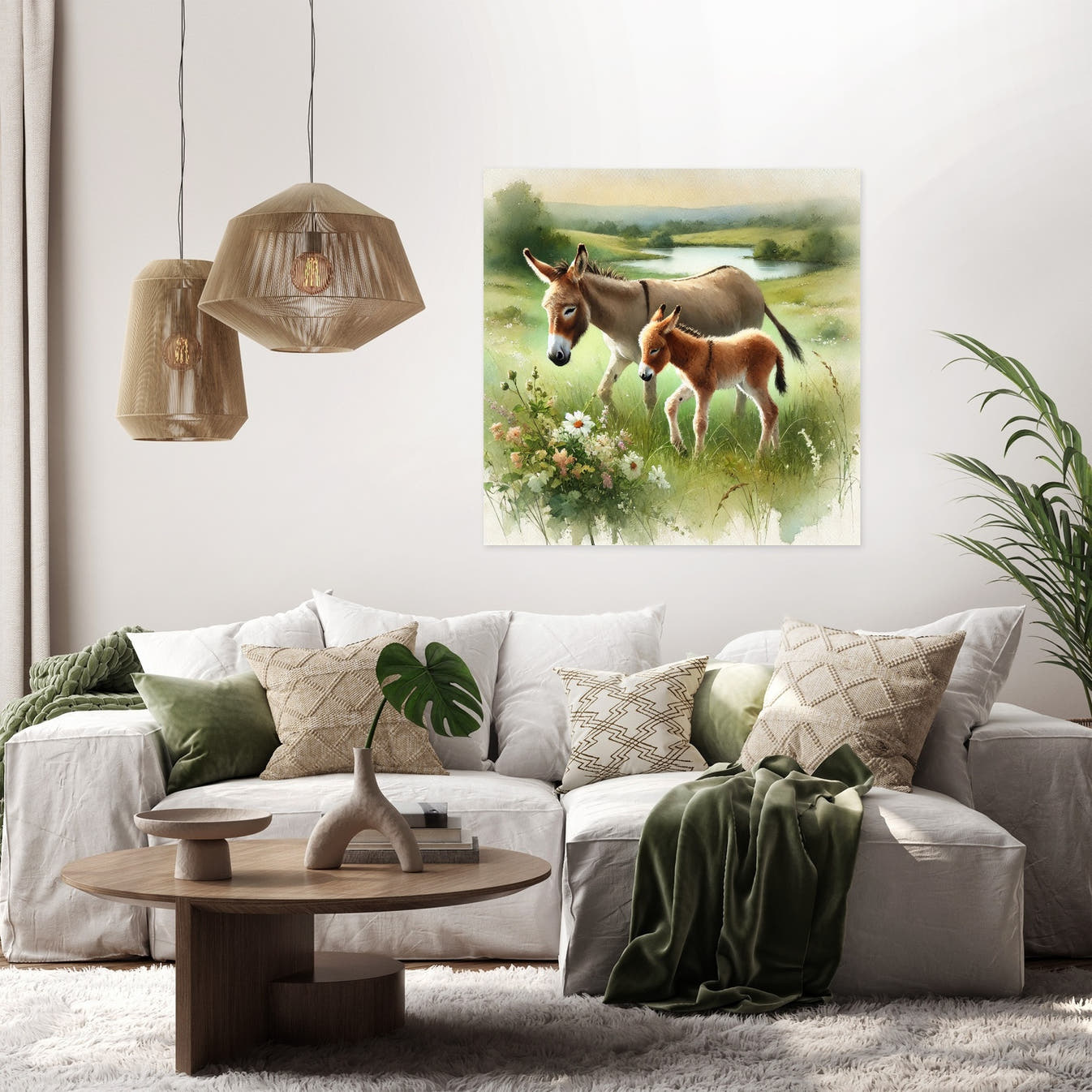 Gentle Meadow Companions Canvas - Secondary Image 2