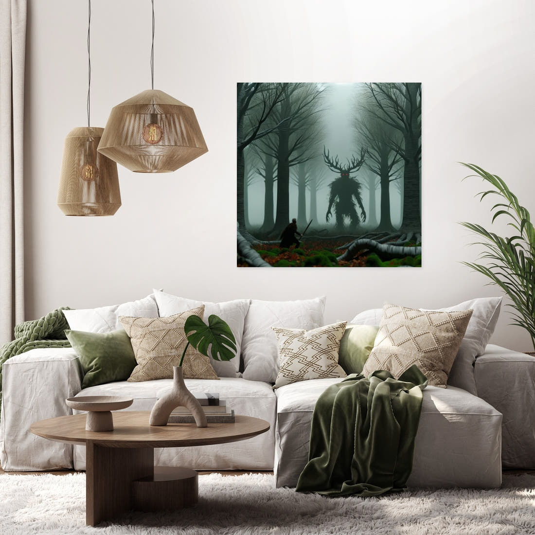 Forest Duel Canvas - Secondary Image 2