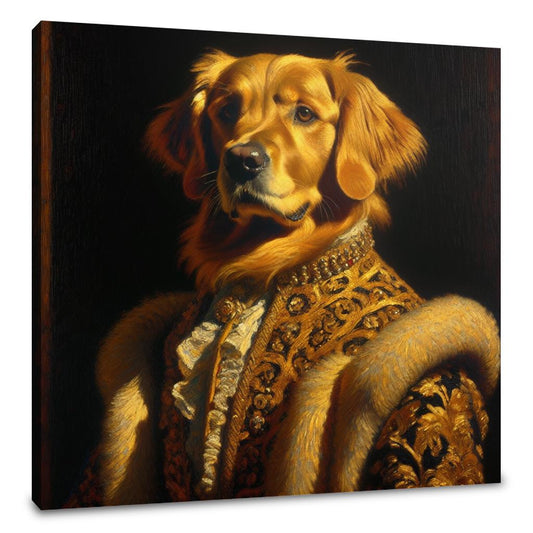 Regal Retriever Reverie Canvas - Main Image