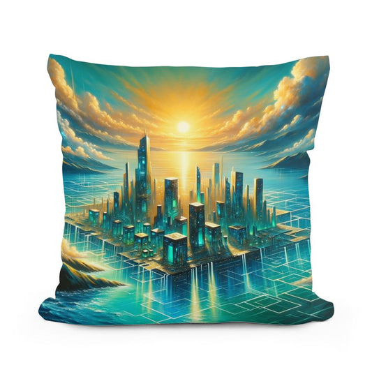 Atlantis Reawakened Cotton Cushion - Main Image