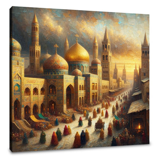 Golden City Splendor Canvas - Main Image