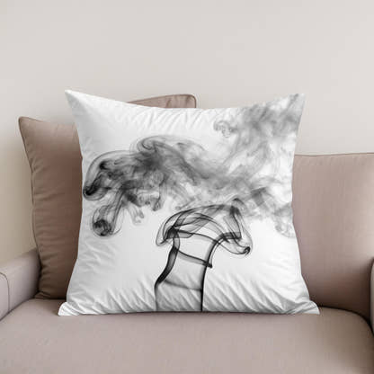 Whispering Smoke Cotton Cushion - Secondary Image