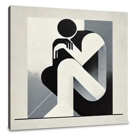 Contemplative Silhouette Canvas - Main Image