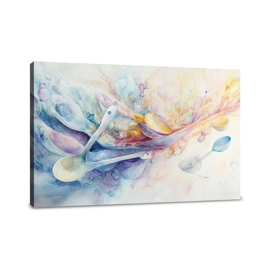 Surreal Utensil Dream Canvas - Main Image