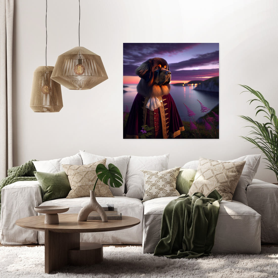 Twilight Majesty Newfoundland Canvas - Secondary Image 2