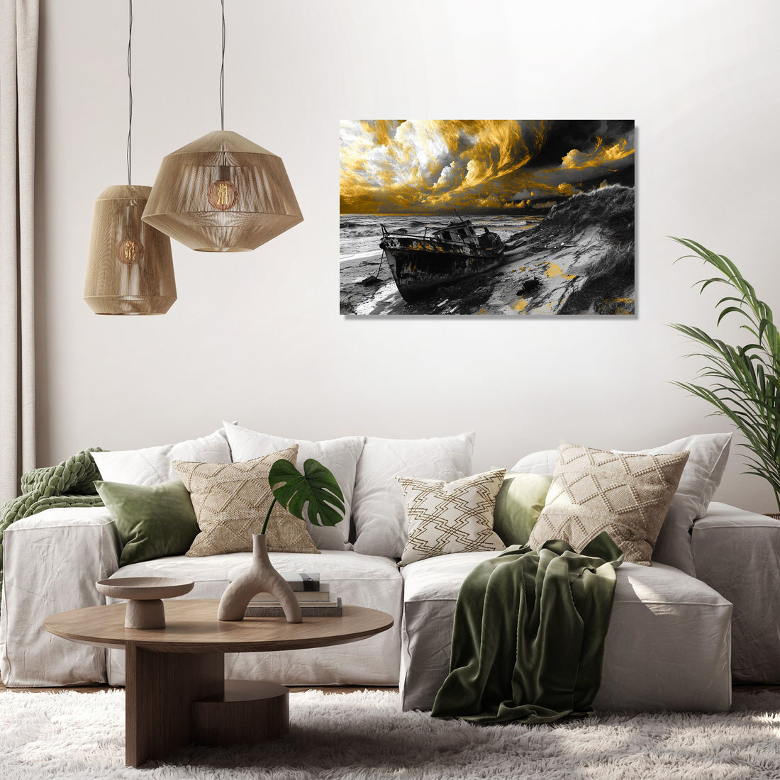 Emotional Seascape Canvas - Secondary Image 2