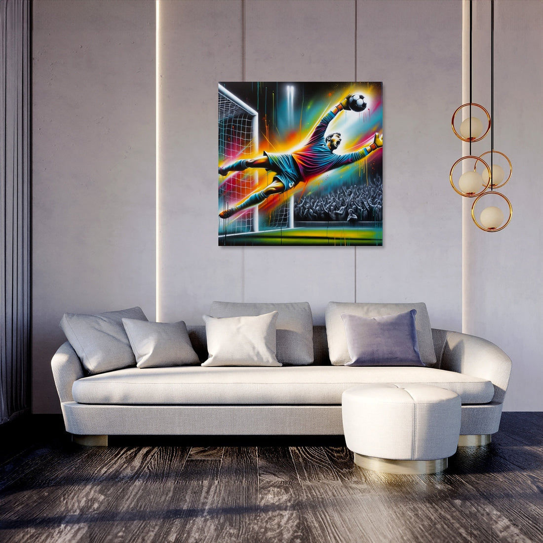 Goalkeeper's Triumph Canvas - Secondary Image