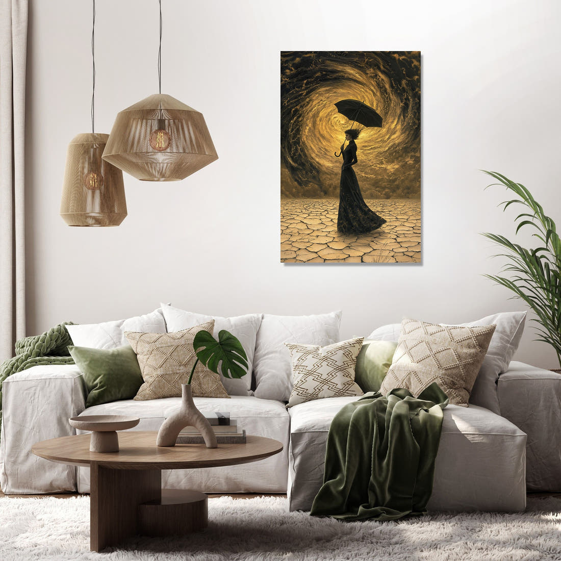 Umbrella's Reverie Canvas - Secondary Image 2