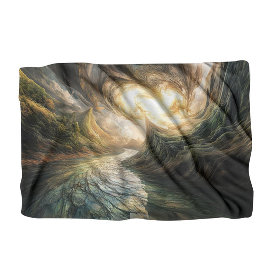 Geometric River Reverie Blanket - Main Image