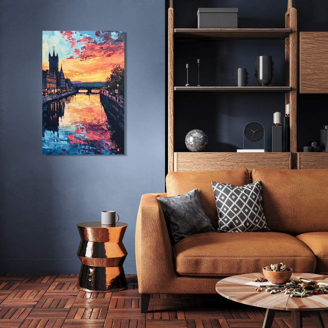 Nostalgic Sunset Over Inverness Canvas - Secondary Image 3