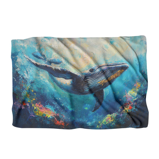 Whales and Coral Blanket - Main Image