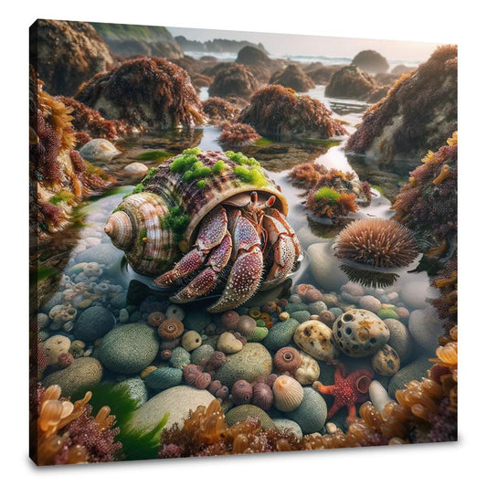 Tide Pool Hermit Crab Canvas - Main Image