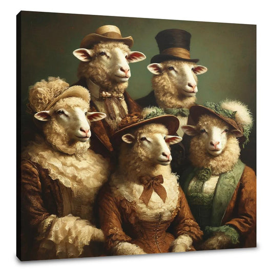 Aristocratic Flock Canvas - Main Image