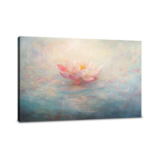 Ethereal Lotus Serenity Canvas - Main Image