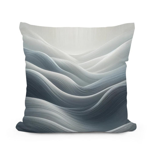 Serenity in Grey Cotton Cushion - Main Image